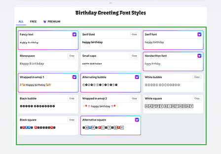 Langkah 2: Pilih gaya font dari opsi yang tersedia.