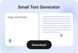 Small Text Generator