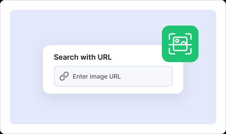 Click the search button to start an image search