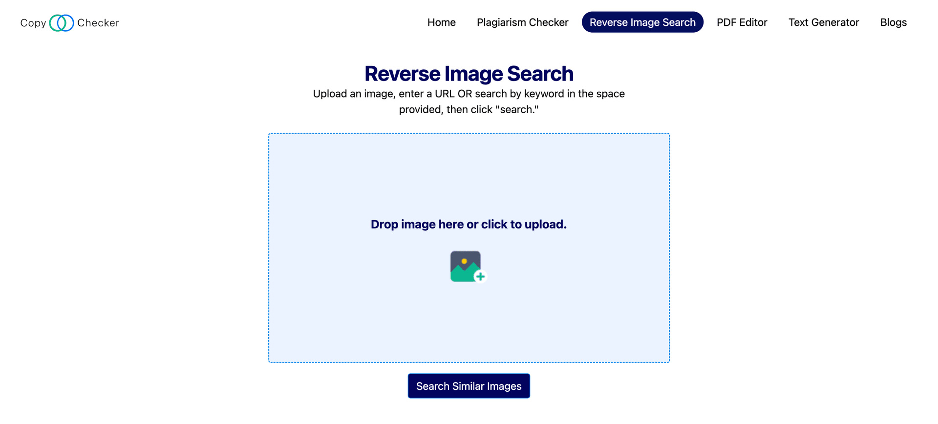 Do a reverse image search using the Copychecker tool.png