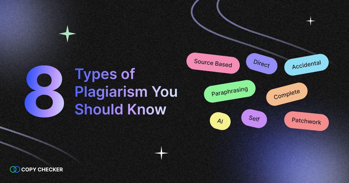 8 Types of Plagiarism - Definitions With Examples