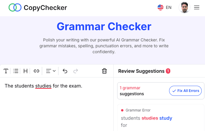 Subject-Verb Agreement Errors