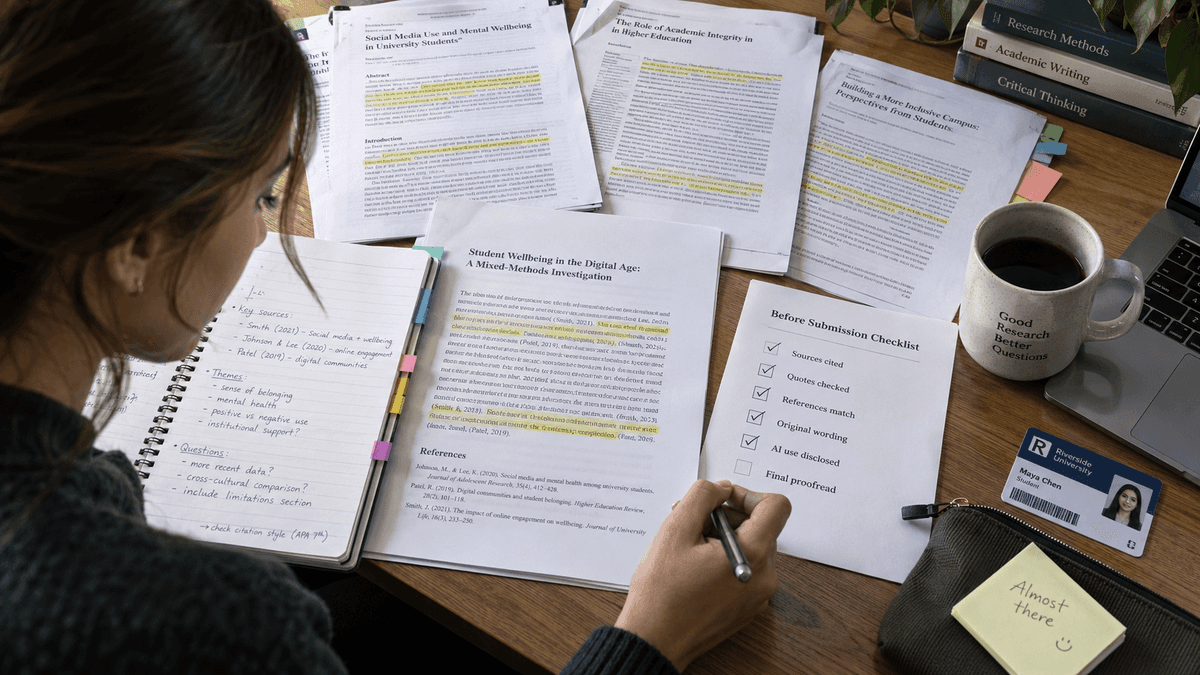 Academic Integrity Checklist for Students to Use Before Submitting in 2026