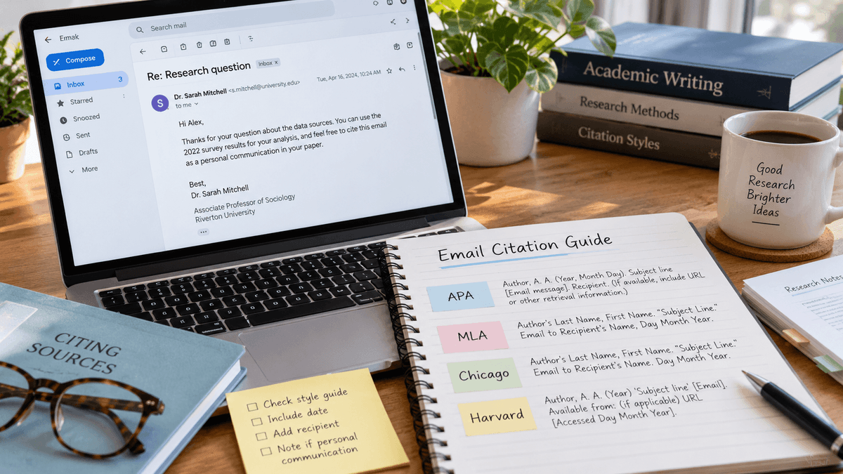 How to Cite an Email Without Making Citation Mistakes in 2026
