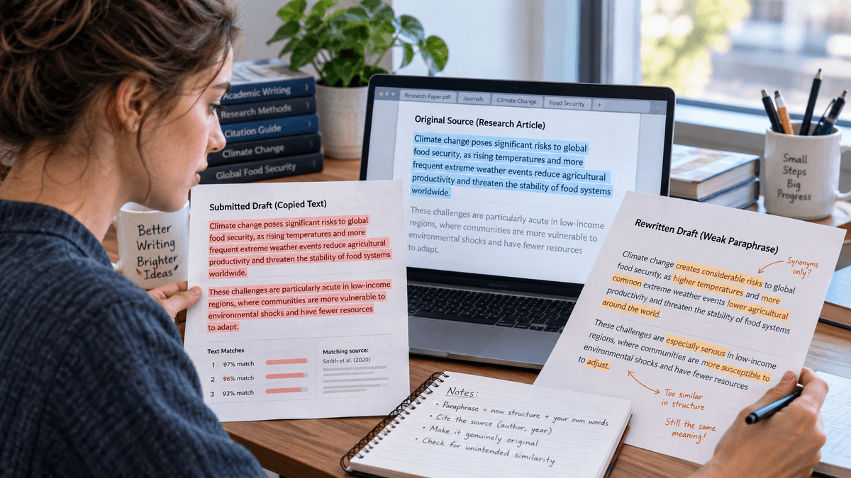 Plagiarism Vs. Poor Paraphrasing Explained Simply for 2026