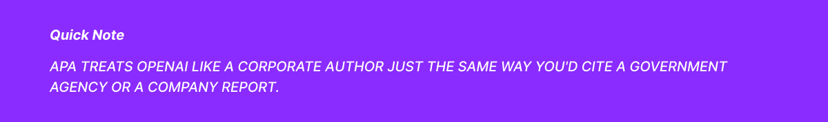 apa style note
