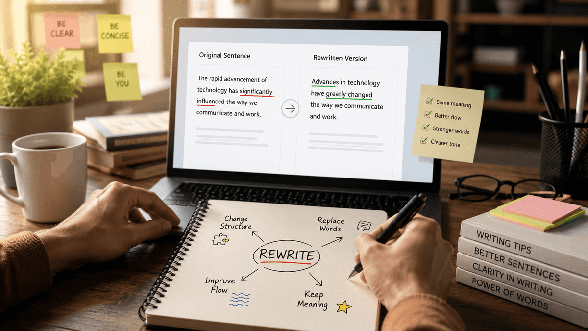 How to Rewrite A Sentence Without Changing the Meaning in 2026