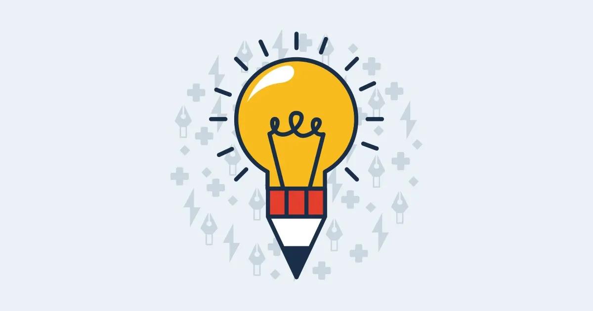 Image of a light bulb depicting idea generation