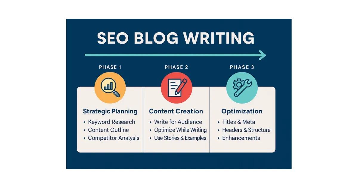 3-phase SEO blog writing flow