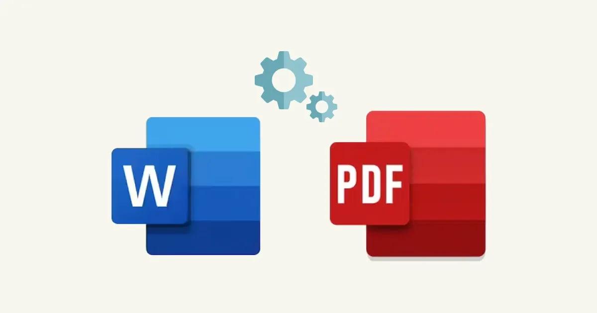 image depicting converting a Word document to a PDF file