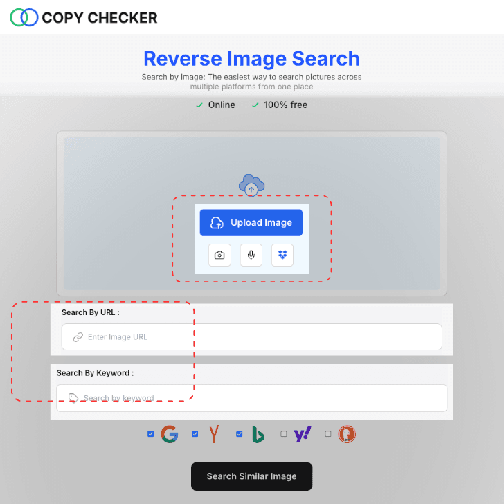 submit your search query using different methods