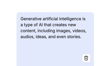 Screenshot del campo di input testo, con un pulsante etichettato “Verificar Plágio”.