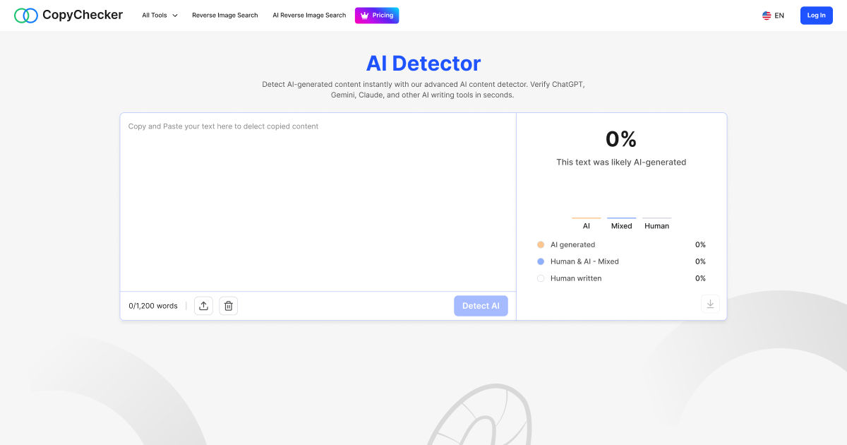 CopyChecker AI Detector preview